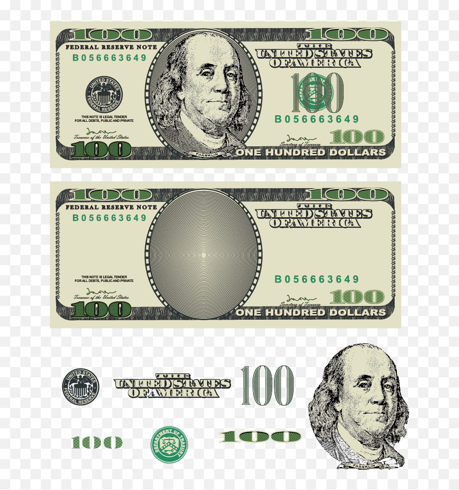 Dollar One - Money Design Vector Free Png,One Dollar Png