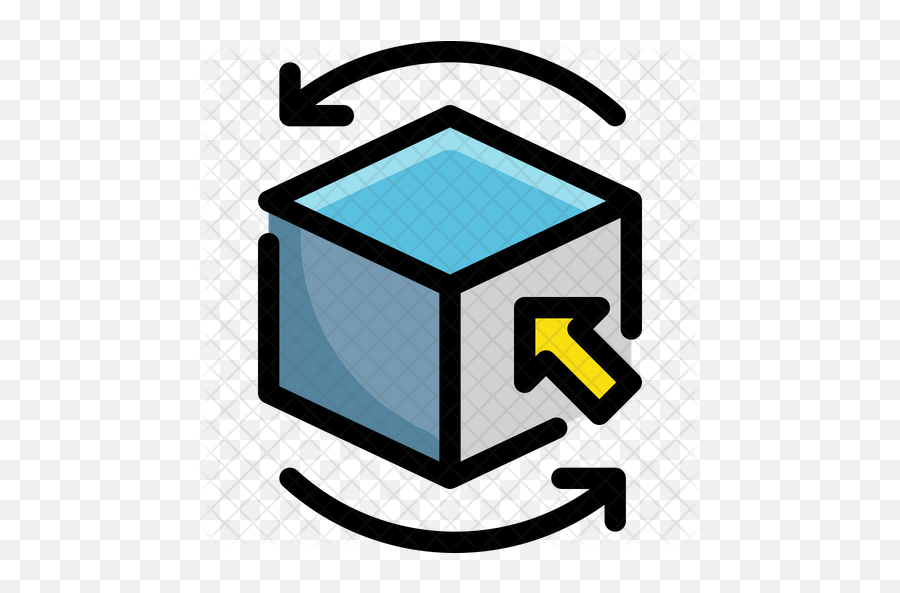 Cube Icon Of Colored Outline Style - Minimum Order Quantity Icon Png,Cubic Logos