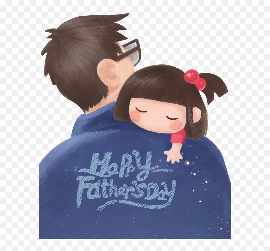 Download Fathers Day Background Png - Animated Daughter Happy Fathers Day,Father Png