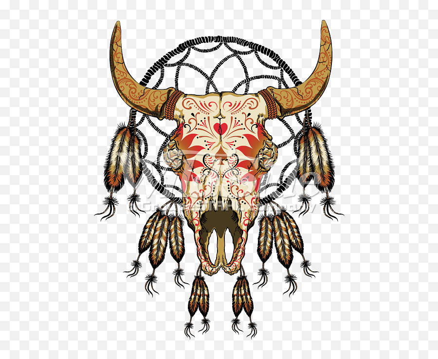 Picture - Feather Native American Clipart Png,Cow Skull Png