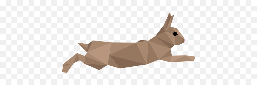 Rabbit Bunny Ear Muzzle Low Poly - Low Poly Animal Transparent Art Png,Bunny Ears Transparent Background