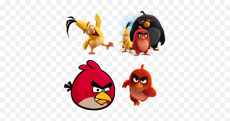 Angry Birds Transparent Png Images - Stickpng Angry Birds Movie Red Chuck And Bomb,Angry Birds Png