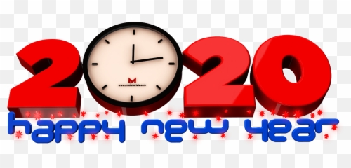 New Year 2020 Png Images Transparent 3d Designed Text - MTC Quartz Clock