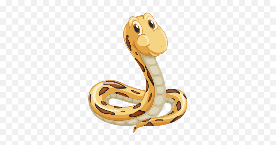 Download Hd Serpent Clipart Comic - Yellow Snake Cartoon Png Serpiente Png,Cartoon Snake Png