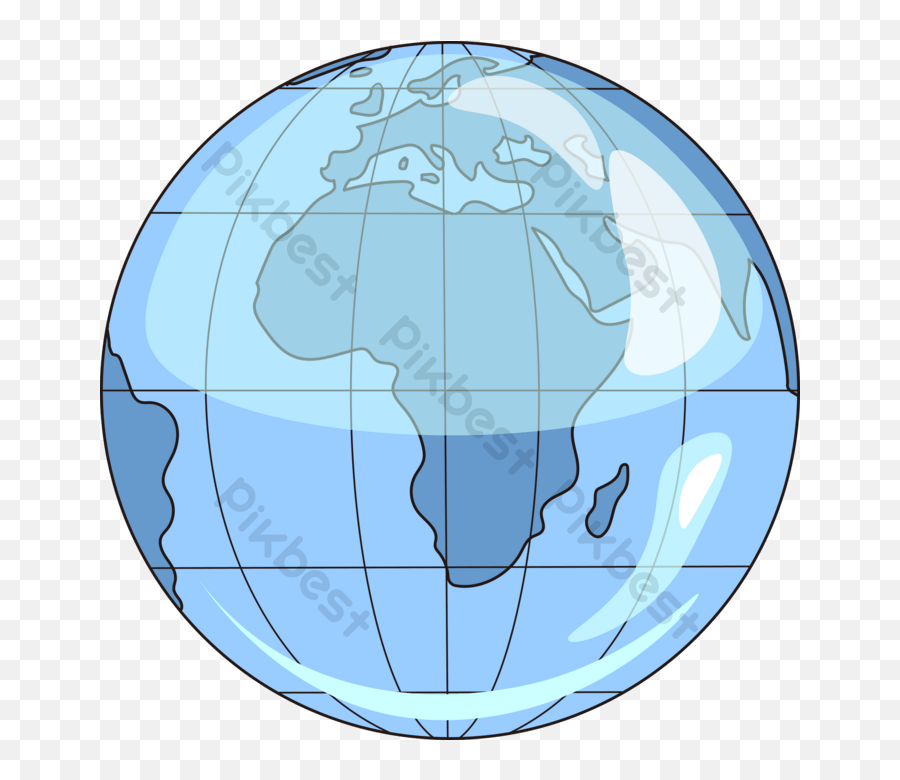 Blue Crystal Earth Vector Element Png Images Ai Free - Vertical,Crystal Ball Transparent Background
