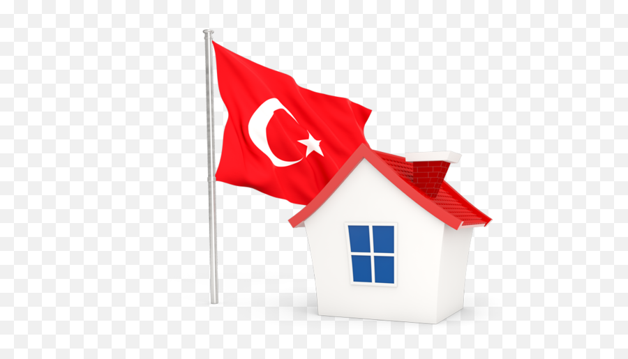 House With Flag - House South African Flag Png,Turkey Flag Icon
