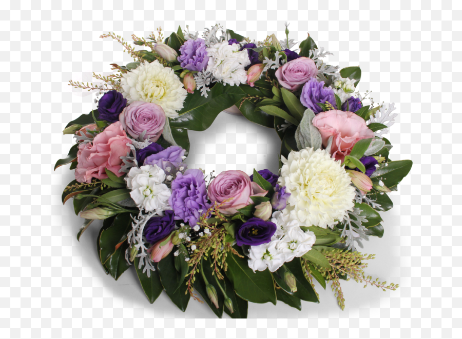 Flower Wreath Png - Funeral Flowers Cream Png,Funeral Png