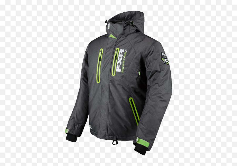 Recoil Jacket - Charcoallime Motocross Gear Snowmobile Long Sleeve Png,Icon Variant Salvo Helmet