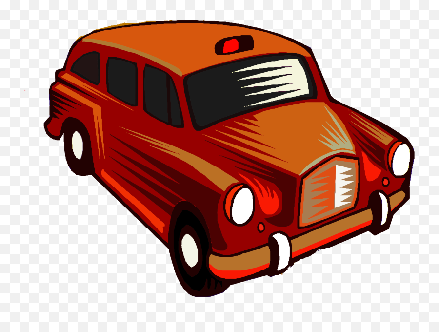 Download This Free Icons Png Design Of Red Taxi Cab - Car Cartoon,Taxi Cab Png