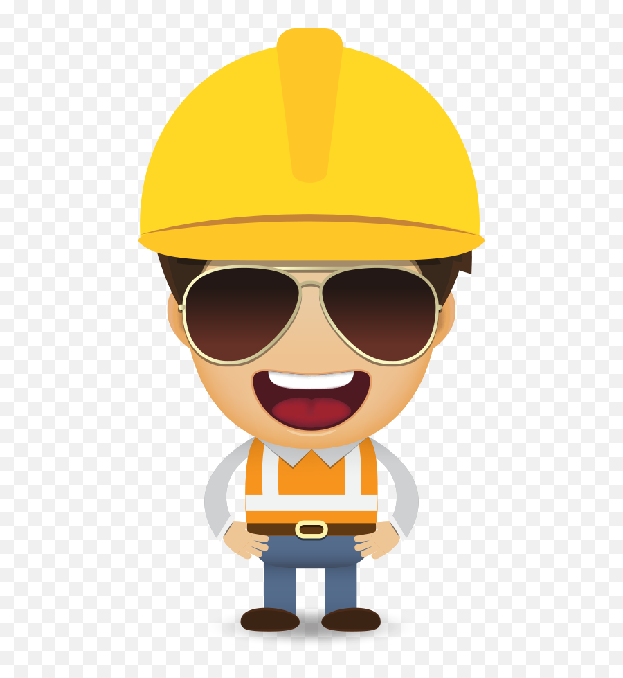 Laborer Cartoon Construction Worker - Construction Worker Cartoon Png,Construction Worker Png
