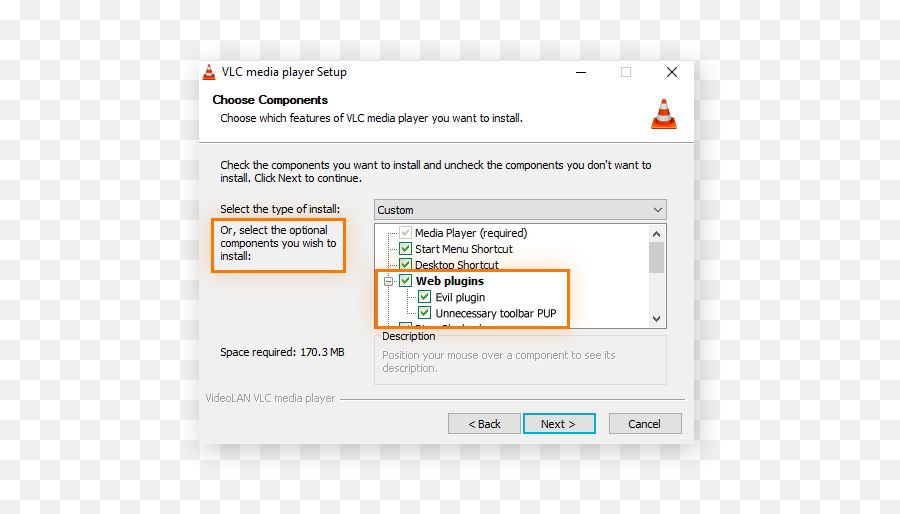 What Is A Pup Potentially Unwanted Program Avast - Vertical Png,Change Vlc Icon