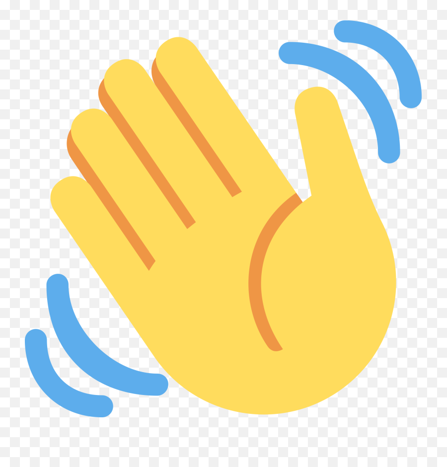 Waving Hand Emoji - What Emoji Houseparty Icon Aesthetic Blue Png,Spanking Icon