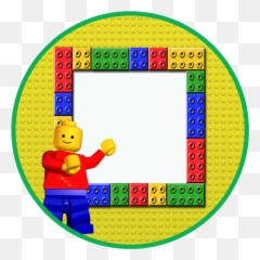 Lego Border Frame Background 46637 - Free Icons and PNG Birthday Invitation Template