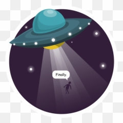 The Long - Awaited UFO Abduction Sticker Mania Celestial Event png