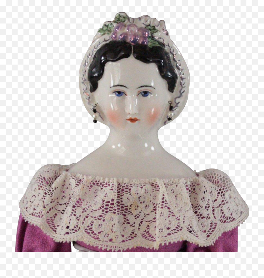 Grape Lady China Head Doll - Figurine Png,Scarce Png
