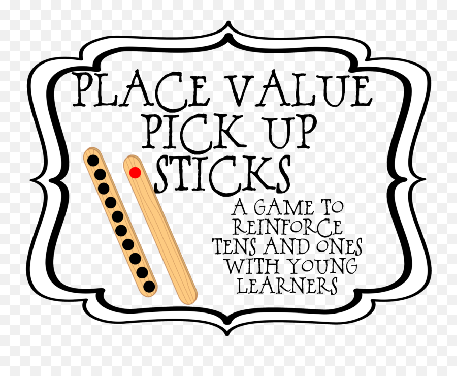 Download First Grade Wow Place Value Pick Up Sticks Png - Place Value Pick Up Sticks,Sticks Png