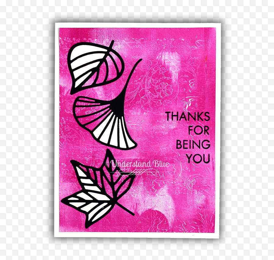 Thank You Icon Png - Handmade Thank You Card Using Autumn Illustration,Thank You Icon Png