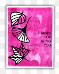 Thank You Icon Png - Handmade Thank You Card Using Autumn Illustration