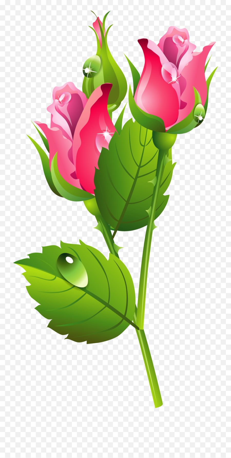 Romantic Pink Flower Border Png Transparent Image Mart - Have A Beautiful Day Gif,Leaf Border Png
