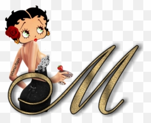 Download Hd Letram Bettyboopdeniabejar Bettyboop - Abecedario Betty Boop Png,Betty Boop Png