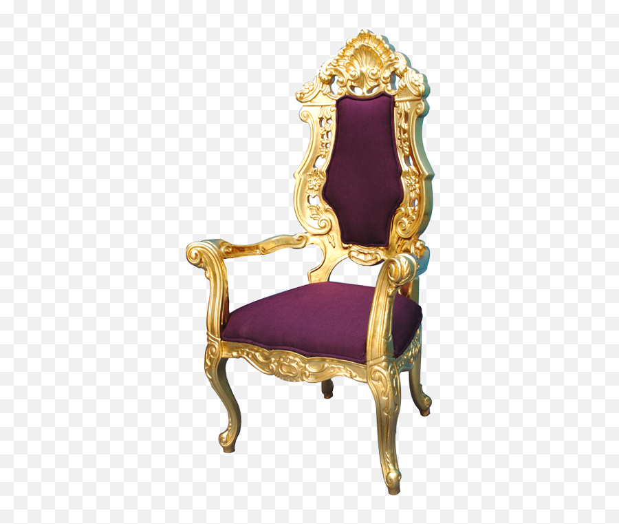 Royal With Crown Throne Chairs Yc - Crown Chair Png,Throne Chair Png