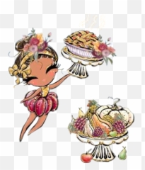 Thanksgiving Pie Feast Cornucopia Png - Cartoon,Cornucopia Png