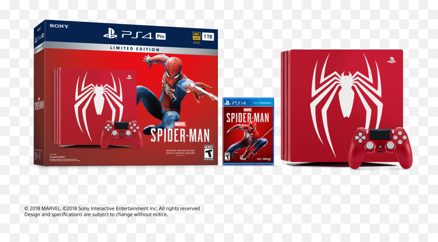 Spider - Spiderman Ps4 Pro Bundle Png,Spiderman Ps4 Png