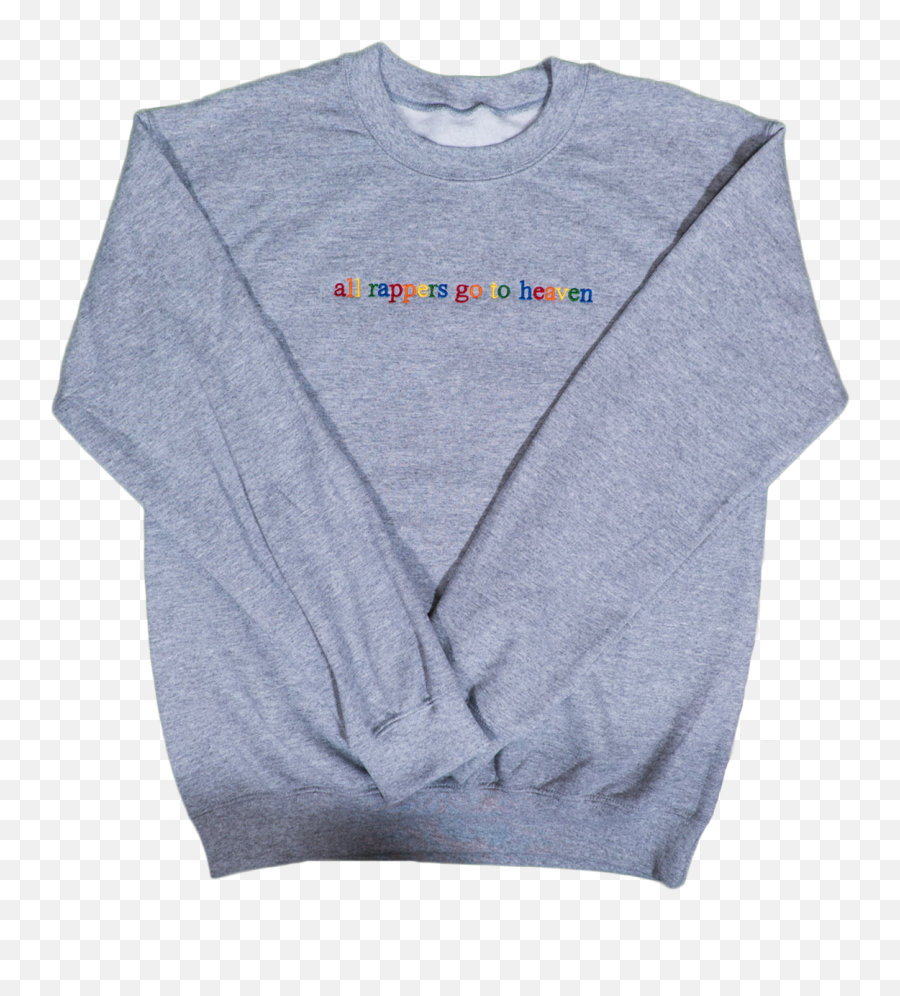 Grey Crewneck Sweatshirt - Sweater Png,Rappers Png