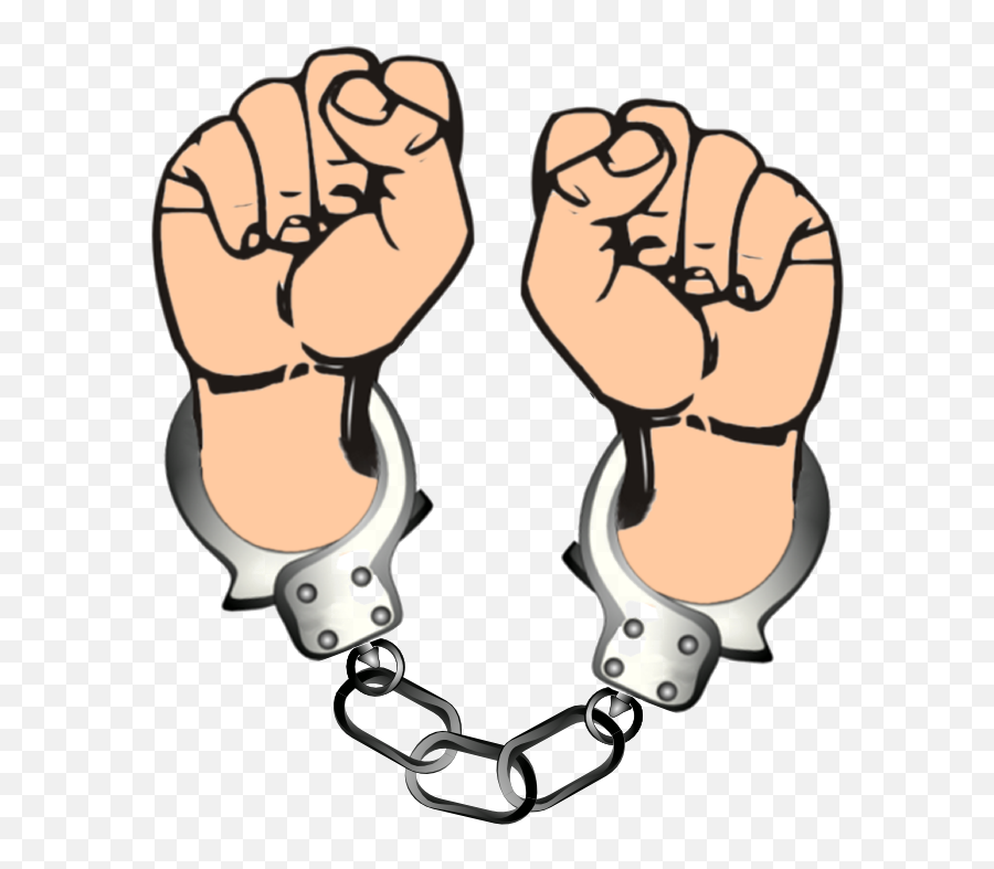 Handcuffs Png Transparent Images All - Handcuffs With Hands Clipart,Handcuffs Transparent Background