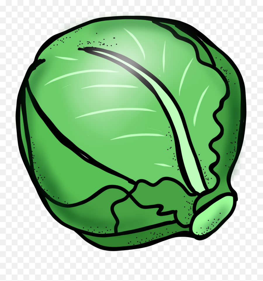 Download Lettuce Black And White Images Png Clipart - Cabbage Clip Art,Lettuce Png