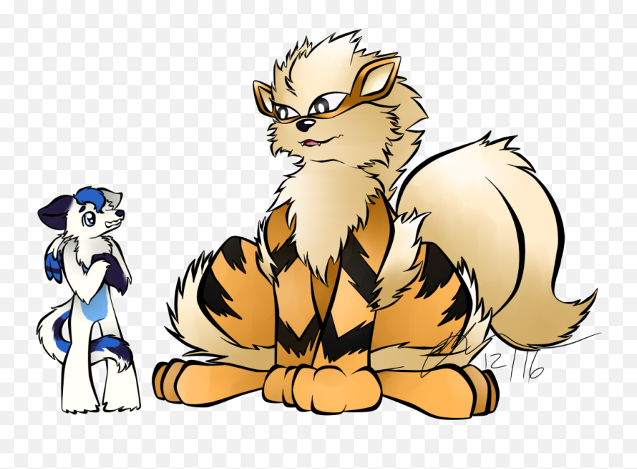 Skye And Arcanine By Thatcatobsesseddemon - Fur Affinity Cartoon Png,Arcanine Png