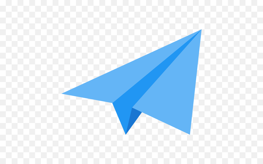 Blue Paper Plane Turned Upwards Transparent Png - Stickpng Paper Plane Blue Png,Paper Airplane Png
