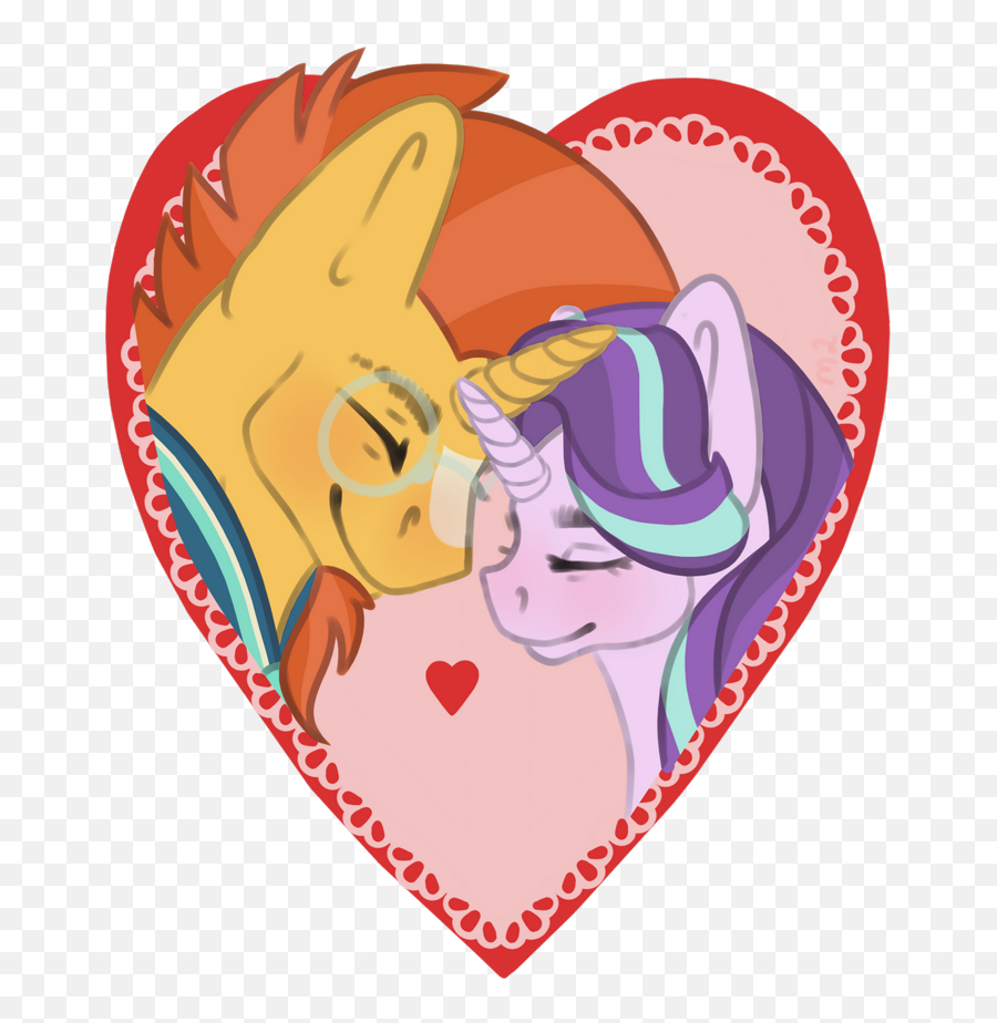 2283022 - Safe Artistsam2up Starlight Glimmer Sunburst Love Png,Heart Eyes Transparent