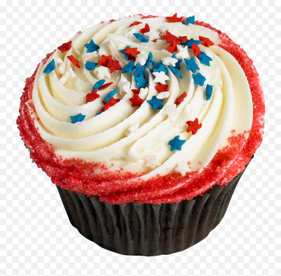 July 4th Patriotic Cupcake - 4th Of July Cupcake Png,Cupcake Png