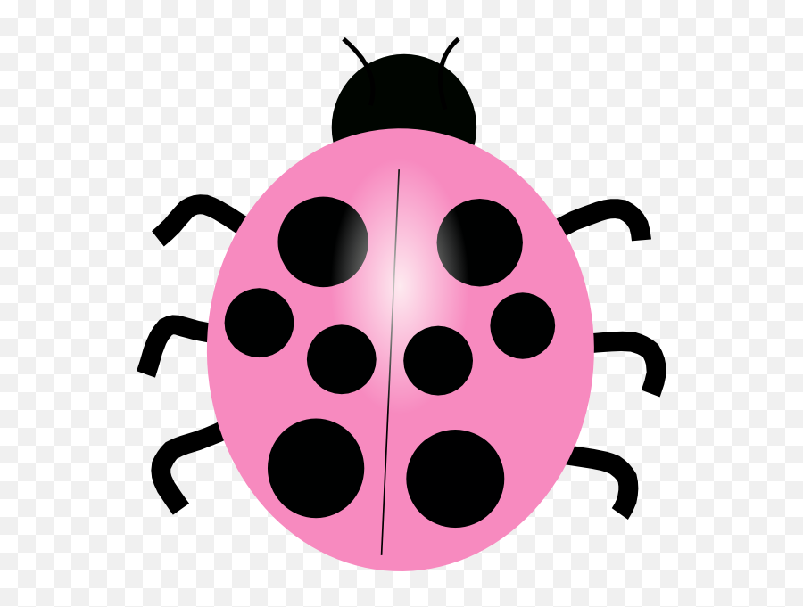 Pink Ladybug Clip Art - Vector Clip Art Online Colorful Lady Bug Clipart Png,Ladybug Png