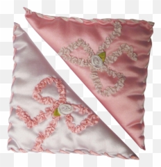 Pair Vintage Ribbon Work Dresser Sachet Silk - Stitch Png,Silk Png