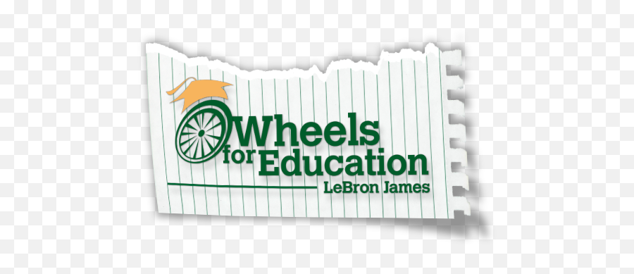 Thanks To Nba Star Lebron James Akron - Wheels For Education Logo Png,Lebron James Logo