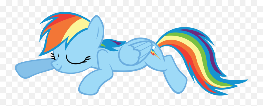 Sleeping Vector Mlp - Mlp Rainbow Dash Sleepy Png,Rainbow Dash