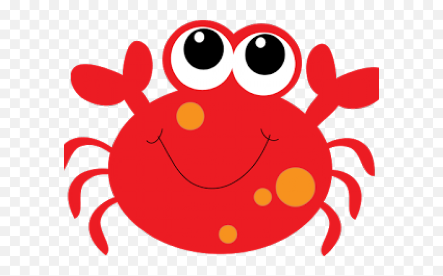 Crab Clipart Face - Cute Crab Cartoon Png,Crab Clipart Png