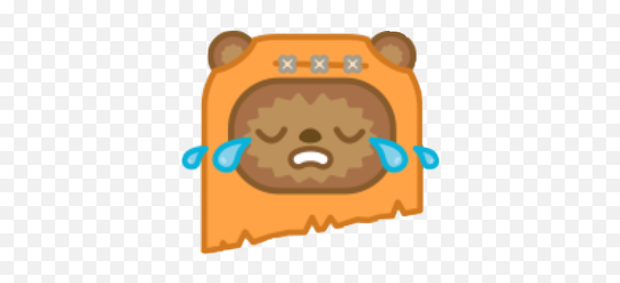 Sticker Ewok Cryemoji Cute By Makulala - Ewok Emoji Png,Ewok Png