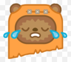 Sticker Ewok Cryemoji Cute By Makulala - Ewok Emoji Png,Ewok Png