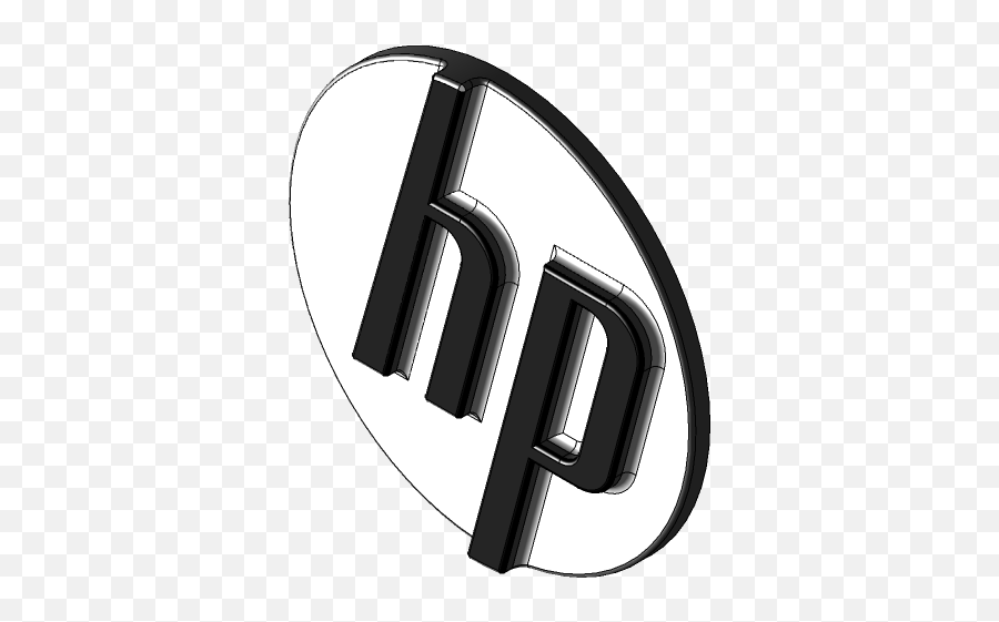 Hp Logo 3d Cad Model Library Grabcad - Headphones Png,Hp Logo Png
