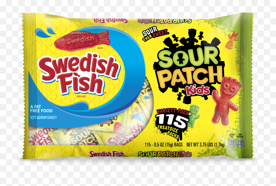 Sour Patch Kids Swedish Fish Candy - Packet Png,Sour Patch Kids Png