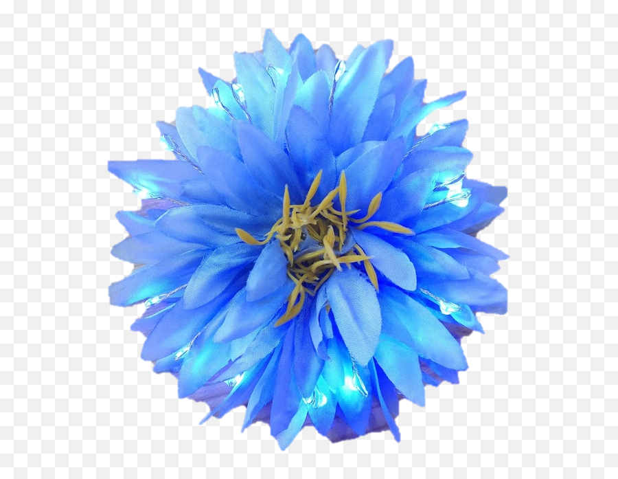 Blue Light Up Glowing Hair Flower - Light Blue Flower Png,Blue Glow Png