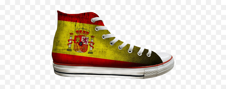 Spain Flag Png - Spain Flag 3435118 Vippng Rainbow High Tops,Spain Flag Png