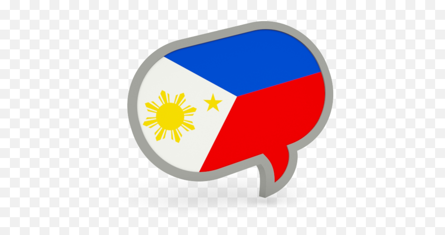 Speech Bubble Icon - Speech Bubble Philippine Flag Png,Filipino Flag Png