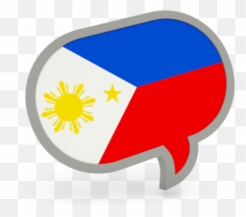 Speech Bubble Icon - Speech Bubble Philippine Flag Png,Filipino Flag Png