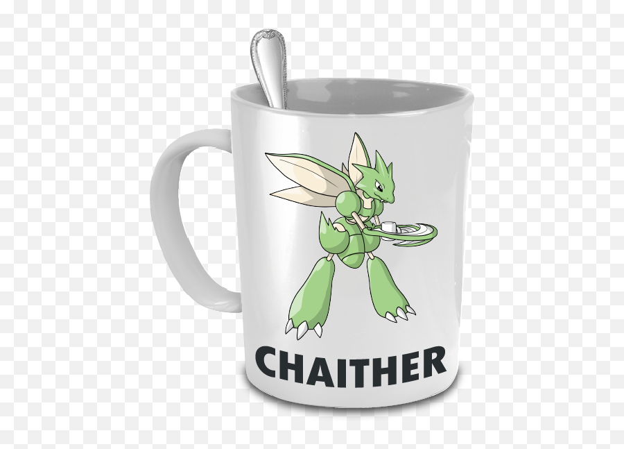 Chaither The Scyther Pokemon Pun Mug - Funny Mugs For Boyfriend Png,Scyther Png