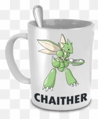Chaither The Scyther Pokemon Pun Mug - Funny Mugs For Boyfriend Png,Scyther Png