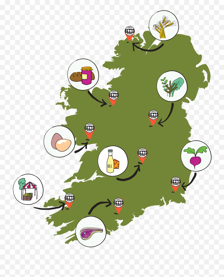 Your Local Food Network - Find Local Fresh Wholesome Food Map Of Ireland Png,Food Network Logo Transparent